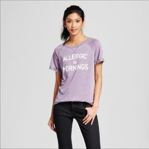 Allergic to mornings T-shirt